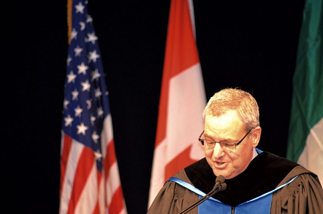 Donald Laackman delivering his inaugural address in 2014 - FILE: MATTHEW ROY