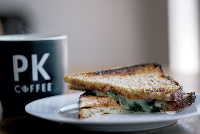Coffee and sandwich at PK Coffee - COURTESY OF JESSE SCHLOFF