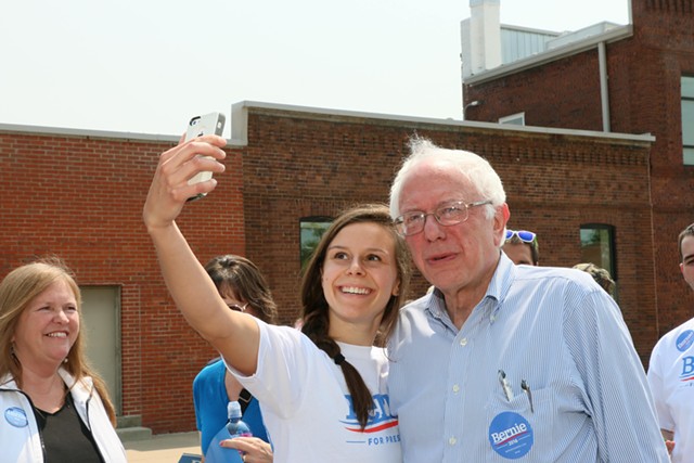 Sen. Bernie Sanders (I-Vt.) in Iowa in July - FILE: DEBRA KAPLAN