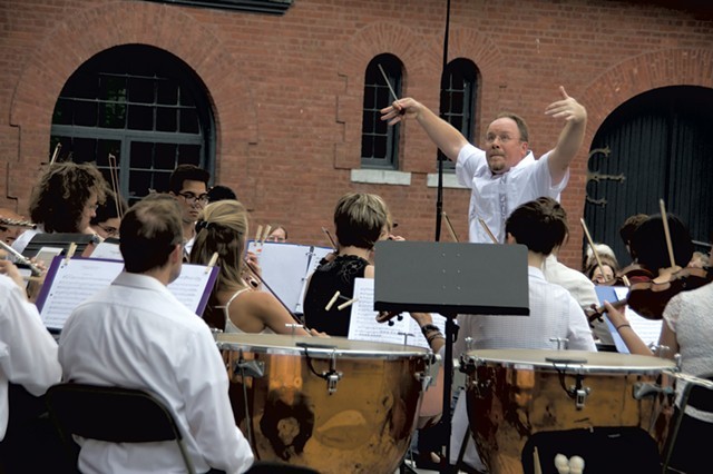 Michael Dabroski conducting a concert in 2017 - COURTESY OF STEPHEN MEASE
