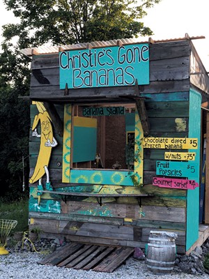 The roadside stand at Christie's Gone Bananas - JORDAN BARRY