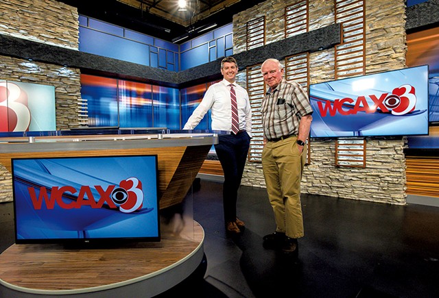 Jay Barton and Peter Martin at WCAX-TV - GLENN RUSSELL