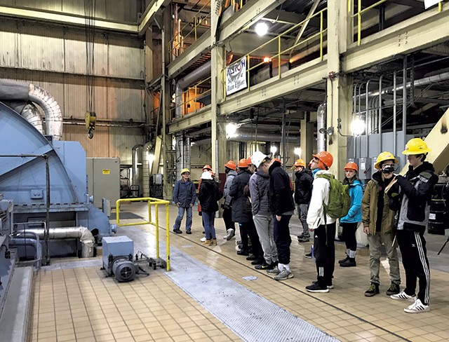 Students tour the McNeil plant - COURTESY OF DOV STUCKER