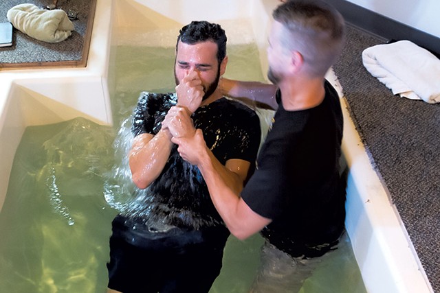 Baptism at New King Church - COURTESY OF NEW KING CHURCH