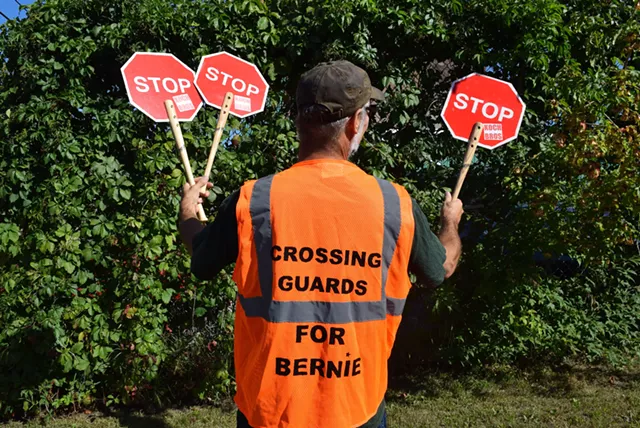 Crossing Guards for Sanders? Burlington Man Says 'Go'