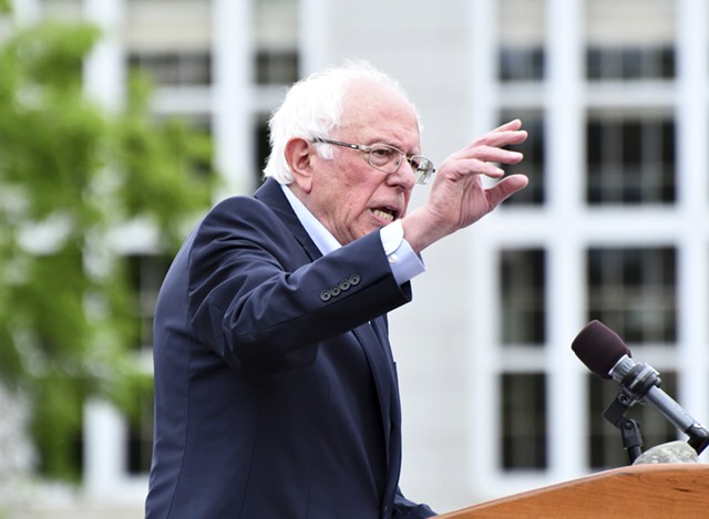Sen. Bernie Sanders campaigning - FILE: STEFAN HARD