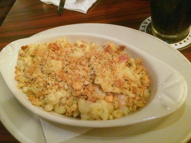 Not Your Mom’s Macaroni And Cheese With House Made Crispy Diced Pancetta,  $12 - ALICE LEVITT