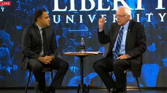 At Liberty University, Sanders Quotes the Bible, Defends Abortion