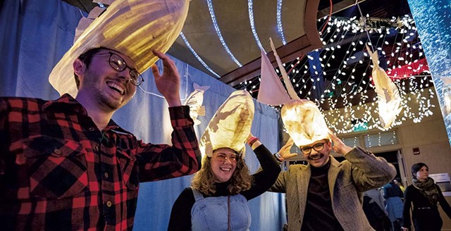 Festivalgoers at the Illuminated Waterfront - COURTESY OF KYLE TANSLEY