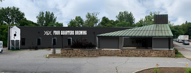 Rendering of the Four Quarters brewery and taproom proposal at 70 Main Street in Winooski - COURTESY OF FOUR QUARTERS BREWING