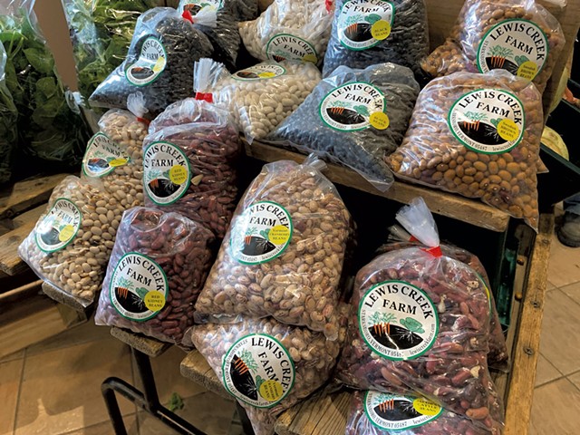Lewis Creek Farm beans at the Burlington Farmers Market - MELISSA PASANEN