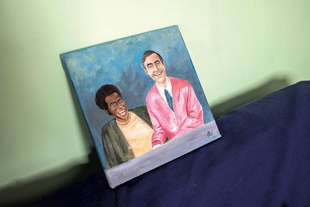 Portrait of Fran&ccedil;ois Clemmons and Fred Rogers - CALEB KENNA