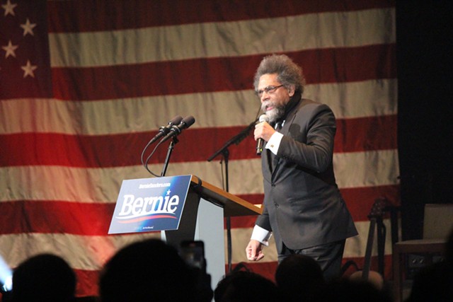 Cornel West speaks Saturday in Cedar Rapids. - PAUL HEINTZ