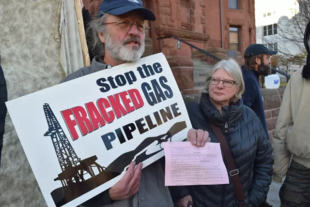 Arrests Outside State Offices Cap Days of Gas Pipeline Protests