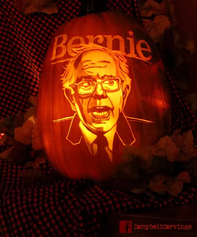 Burning the Bern: Ashley Campbell's Presidential Pumpkin