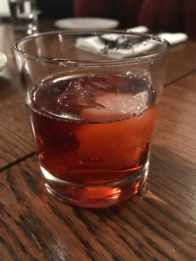 A Negroni at the Arcadian in Middlebury - SALLY POLLAK