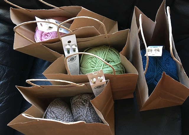 Learn-to-knit kits. - COURTESY OF AMANDA MELTSNER