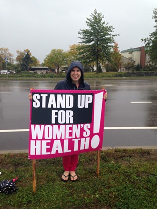 Erin Irons demonstrating for Planned Parenthood. - COURTESY: ERIN IRONS