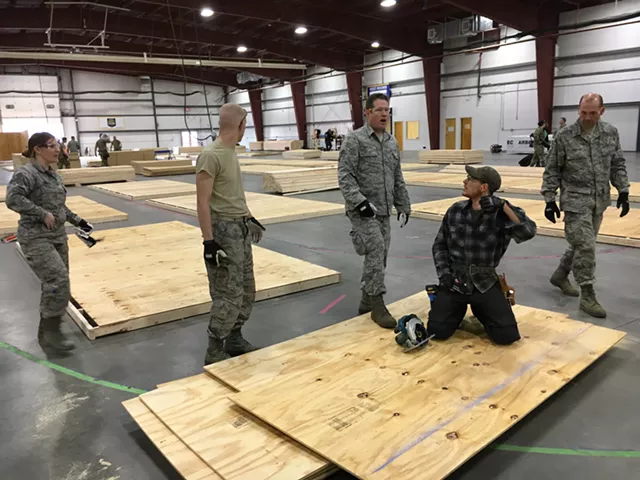 The Vermont National Guard is Building a 400-Bed Hospital at the Champlain Valley Expo