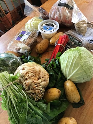 Weekly farm share from Pete's Greens - SALLY POLLAK