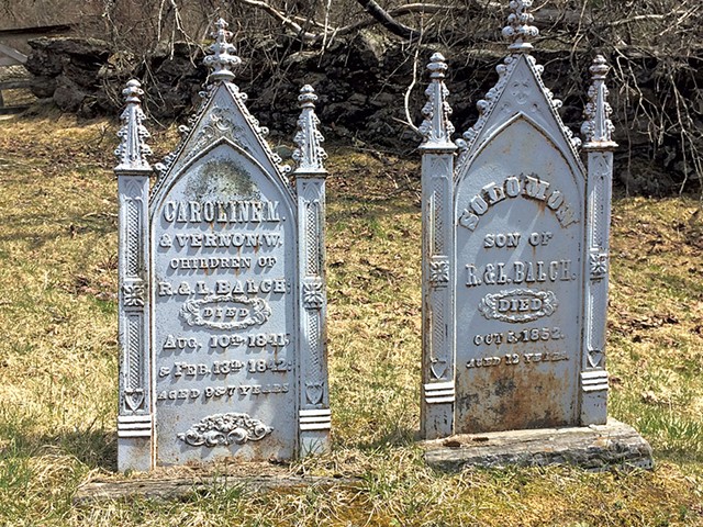 Johnson Plot Cemetary graves - MOLLY ZAPP