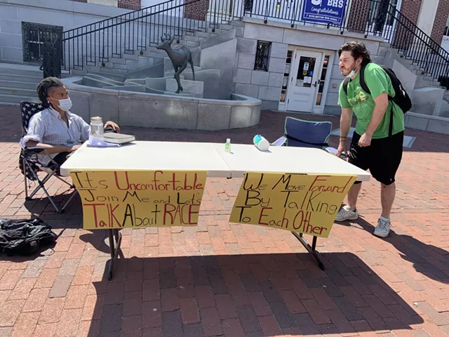 On Church Street, a Black College Student Wants to Discuss Race