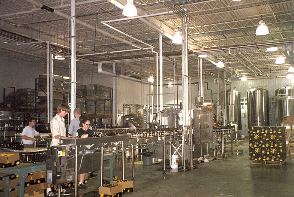 Magic Hat bottling line at the Bartlett Bay Road brewery - COURTESY