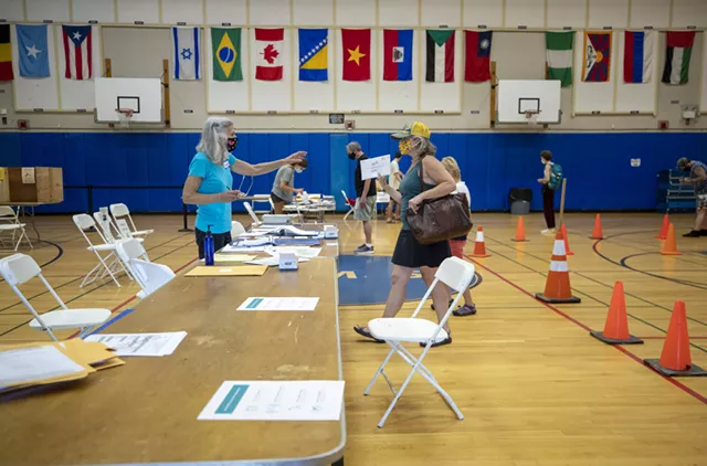 In-Person Voting Is Light, But Turnout High for Pandemic Primary