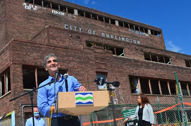 Burlington Officials Celebrate as Work Begins on Moran Plant