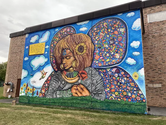 New Anti-Racist Mural Rises at Champlain Elementary