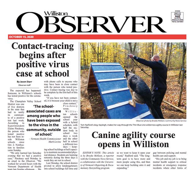 Media Note: Local Couple Sells Williston Observer to Local Couple