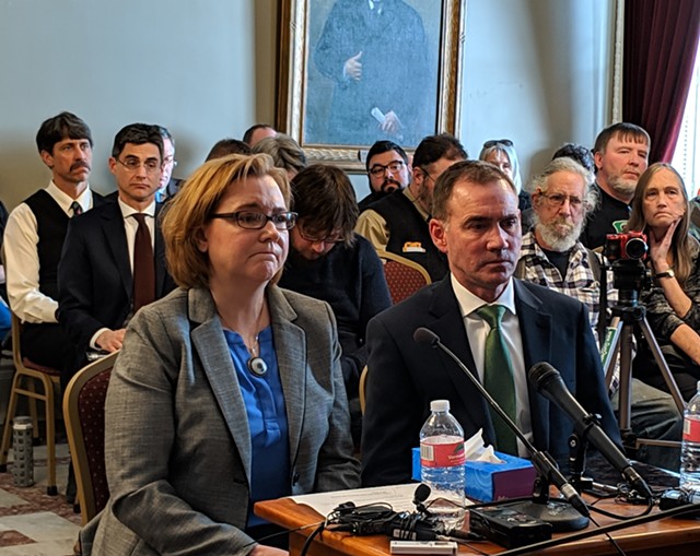 Alyssa and Rob Black testifying before the Senate Judiciary Committee in February 2019 - FILE: TAYLOR DOBBS ©️ SEVEN DAYS