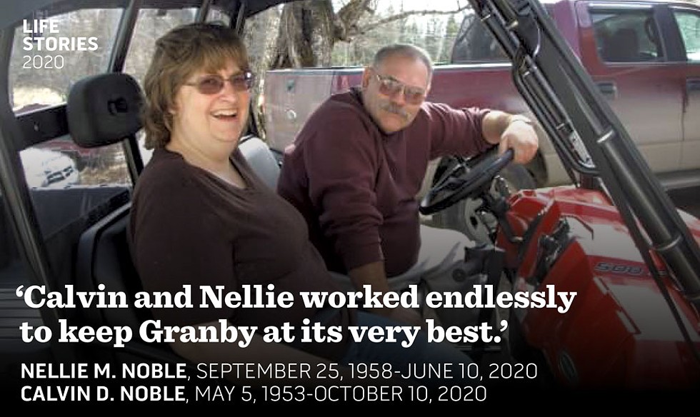 Nellie and Calvin Noble - COURTESY