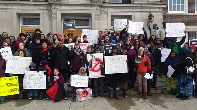 In St. Albans March, Black Lives Matter VT Decries School Racism
