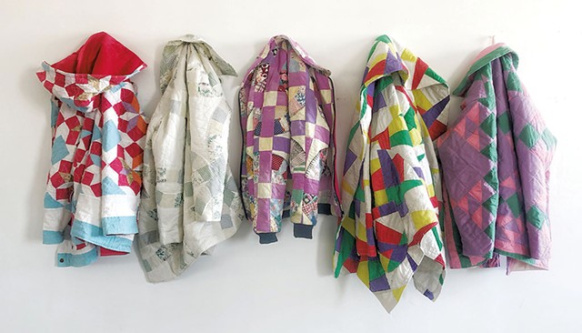 Quilt coats by Kathleen McVeigh - COURTESY OF KITTY BADHANDS