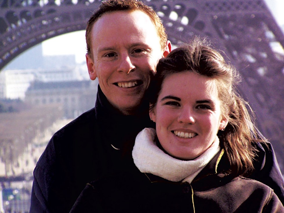 Adrian Hicks and Jane Lindholm in Paris, 2004 - COURTESY