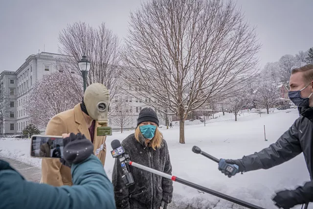 Plenty of Police, but No Protesters, Turn Out at Vermont Statehouse on Sunday (8)