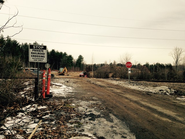 A January photo of the Vermont Railway project site in Shelburne - MOLLY WALSH