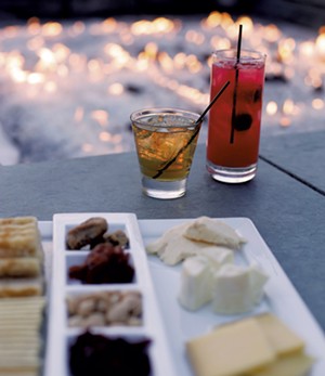 Drinks and snacks by the Falcon Bar firepit - FILE: SARAH PRIESTAP