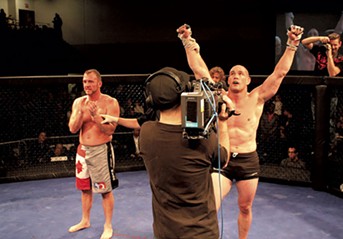 Tom Murphy competing in a mixed martial arts bout in Canada - COURTESY OF TOM MURPHY