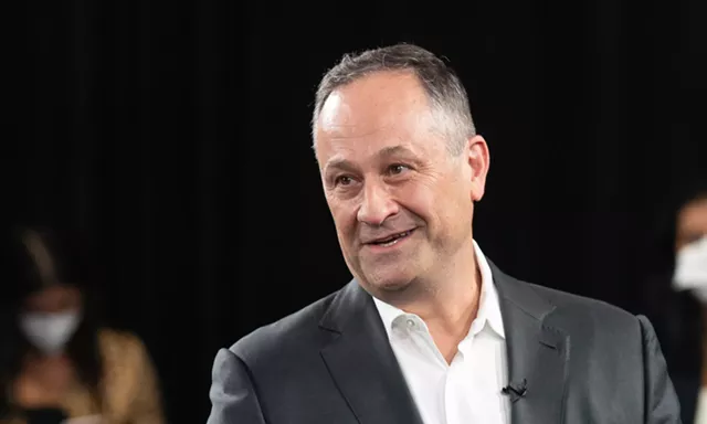 Second Gentleman Doug Emhoff Is Scheduled to Visit Vermont Wednesday