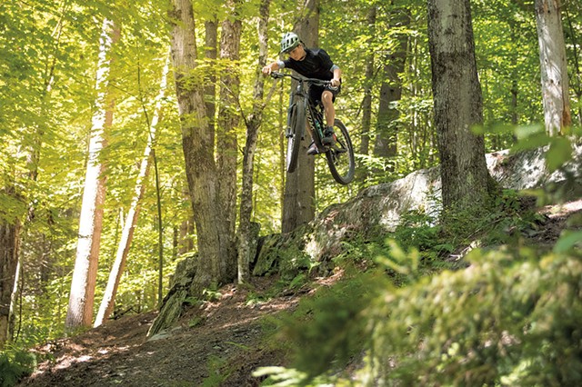Mountain biking at Cady Hill Forest - COURTESY OF DARREN BENZ