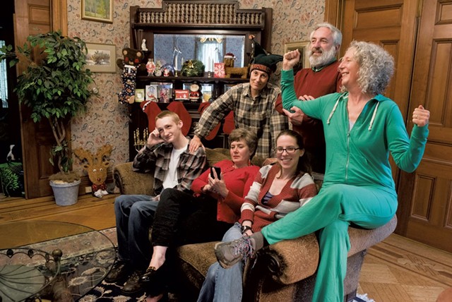 Actors in 'Family Holiday,' a 2017 Vermont Pride Theater production - COURTESY OF TIM CALABRO/FIRST LIGHT STUDIOS