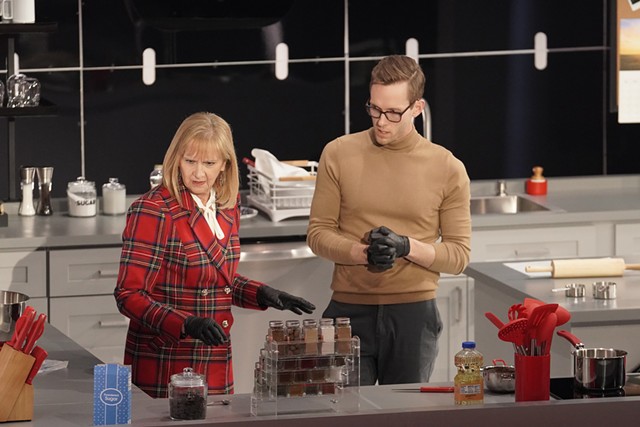 Thomas McCurdy and his mother, Cathy Jacobson, competing on 'Crime Scene Kitchen' - COURTESY FOX CRIME SCENE KITCHEN