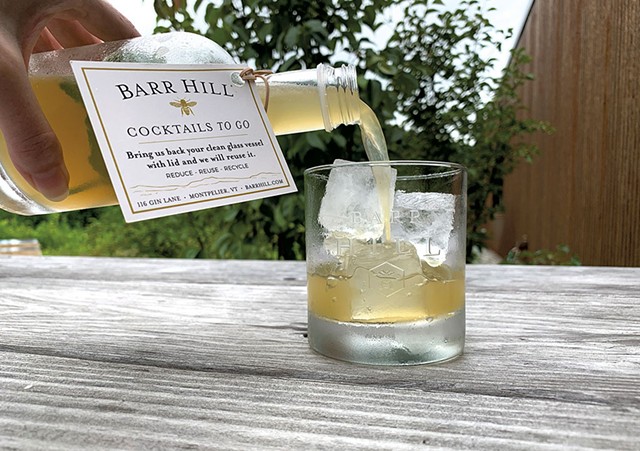 A Barr Hill Eastbound &amp; Down cocktail to-go - COURTESY
