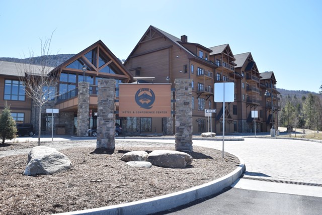 The Q Burke Hotel & Conference Center is completed, but has yet to open. - TERRI HALLENBECK