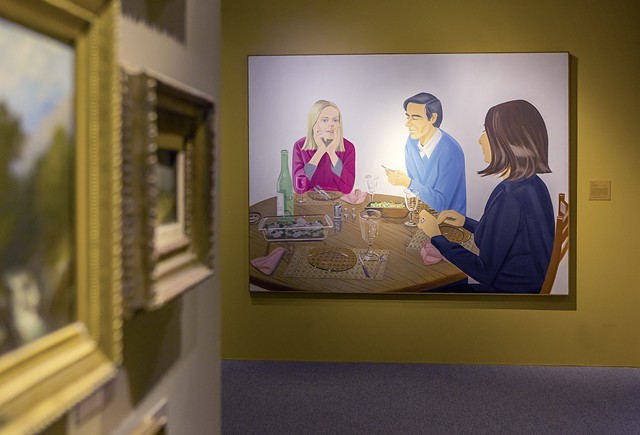 "Supper" by Alex Katz, gallery view - COURTESY OF FLEMING MUSEUM OF ART
