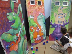 Artists Create Colorful "Portals" for Kids With Cancer at Camp Ta-Kum-Ta