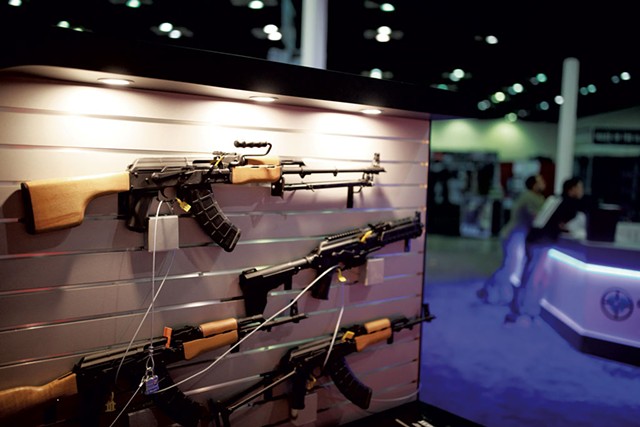 A Century International Arms booth at a National Rifle Association convention in Indianapolis - AP PHOTO / JEREMY HOGAN