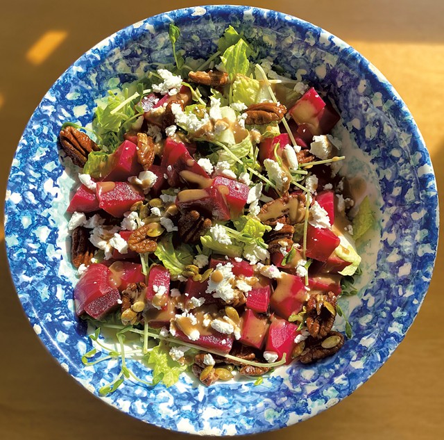 Beet salad by Harwood student Mae Murphy, created for the Harvest of the Month recipe contest - COURTESY OF MAE MURPHY